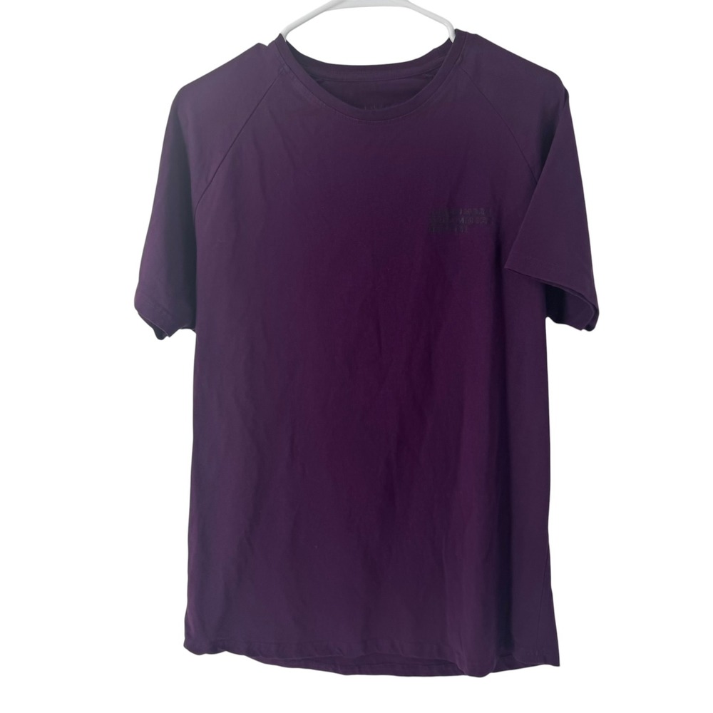 Alphalete Mens Performance Fit Raglan T-Shirt Maroon Large Short Sleeve Shirt